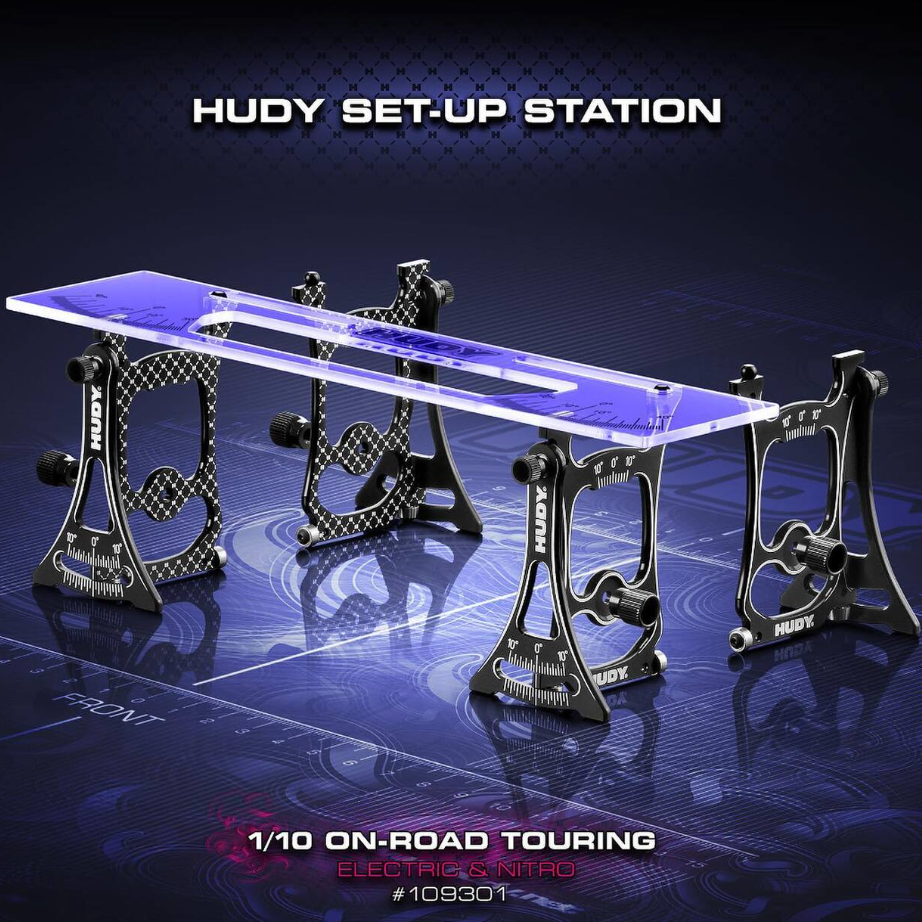 HUDY SET-UP STATION & SET-UP TOOLS + BAG FOR 1/8 GT - HUDY - 109651