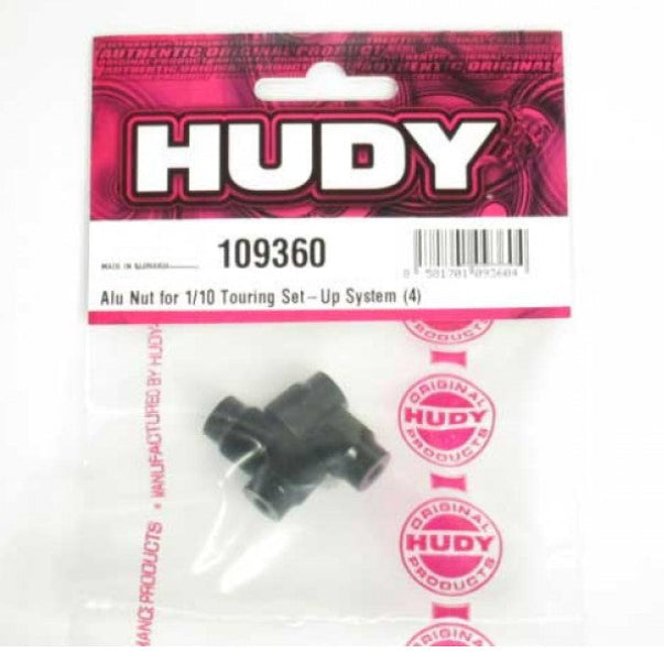 HUDY ALU NUT FOR 1/10 TOURING SET-UP SYSTEM (4) - HUDY - 109360
