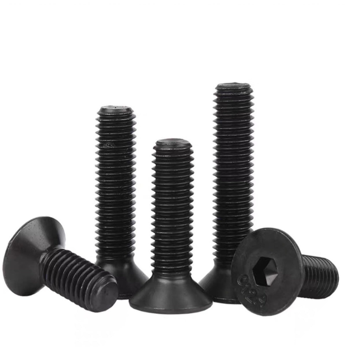 M4 Grade 12.9 Cr-Mo Alloy Steel Hex Socket Countersunk Flat Head Screws (1Pcs)
