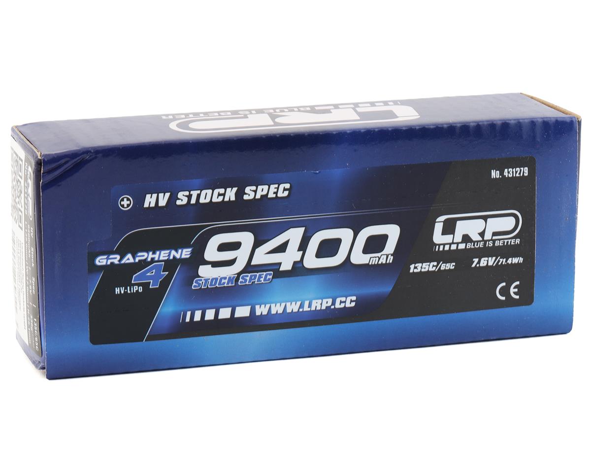 LRP 2S 135C Graphene-4 HV LiPo Battery (7.6V/9400mAh) w/5mm Connectors (ROAR/EFRA Approved)