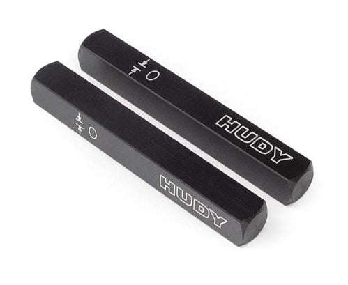 HUDY CHASSIS DROOP GAUGE SUPPORT BLOCKS (10 MM) FOR 1/10 (2) - HUDY - 107702