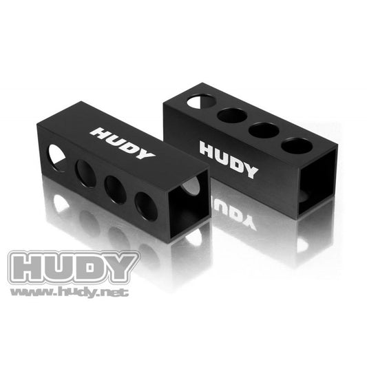 HUDY CHASSIS DROOP GAUGE SUPPORT BLOCKS 30MM FOR 1/8 OFF-ROAD - LW (2) - HUDY - 107704