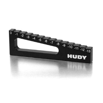 HUDY CHASSIS DROOP GAUGE 0 TO -13 MM FOR 1/8 OFF-ROAD & TRUGGY - HUDY - 107717