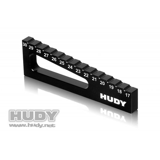 HUDY CHASSIS RIDE HEIGHT GAUGE 17MM TO 30MM FOR 1/8 & 1/10 OFF-ROAD - HUDY 107720