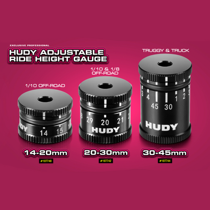 HUDY ADJUSTABLE RIDE HEIGHT GAUGE 30-45MM - HUDY - 107744