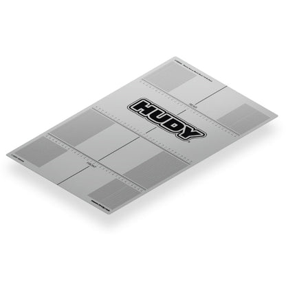 HUDY 1PLASTIC SET-UP BOARD DECAL 331x545mm - 1/8 ON-ROAD - HUDY - 108560