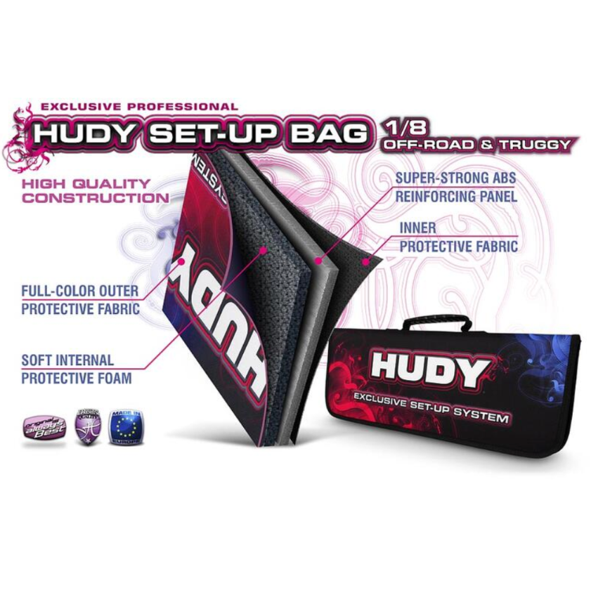 Hudy Complete Set-Up Tool Set w/Carrying Bag (1/8 Off-Road) HUDY 108856