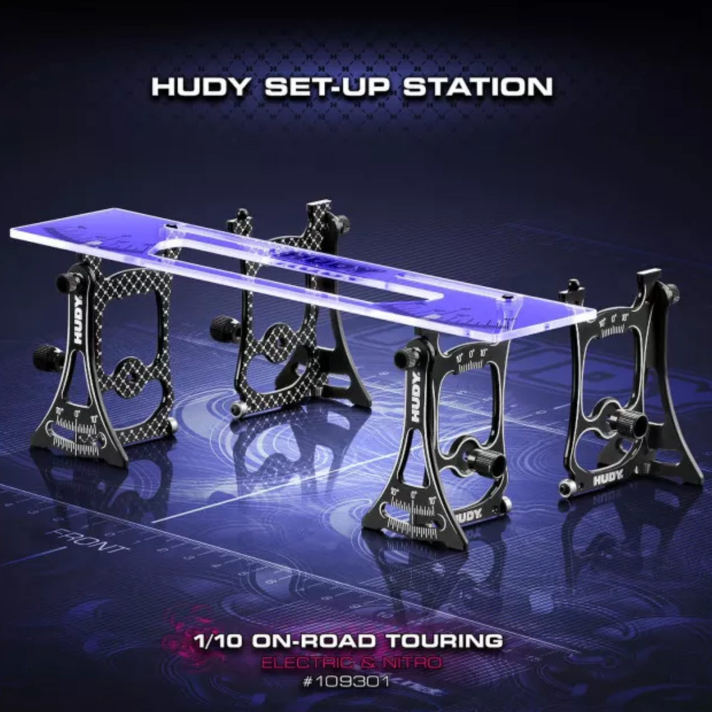 HUDY SET-UP STATION FOR 1/10 TOURING CARS - HUDY - 109301