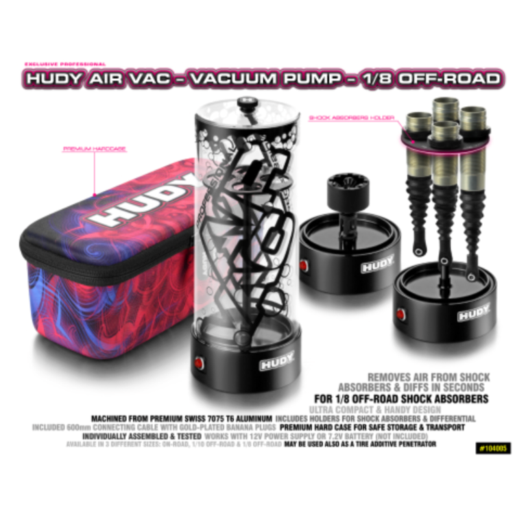 HUDY Air Vac - Vacuum Pump - 1/8 Off-Road HUDY 104005