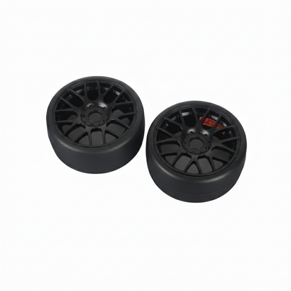 GT2-D40BP GT8 D-compound Slick tires Black wheels 2pcs
