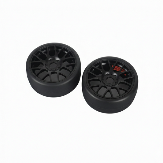 GT2-D40BP GT8 D-compound Slick tires Black wheels 2pcs