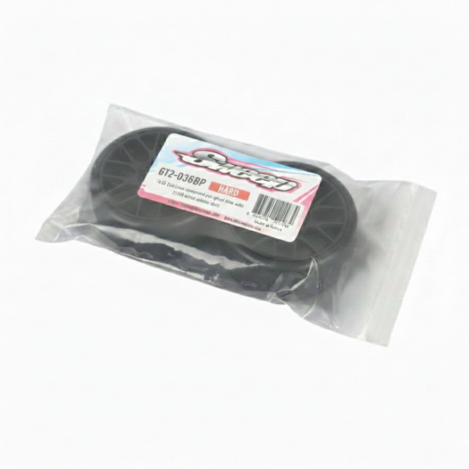 GT2-D36BP GT8 D-compound Slick tires Black wheels 2pcs