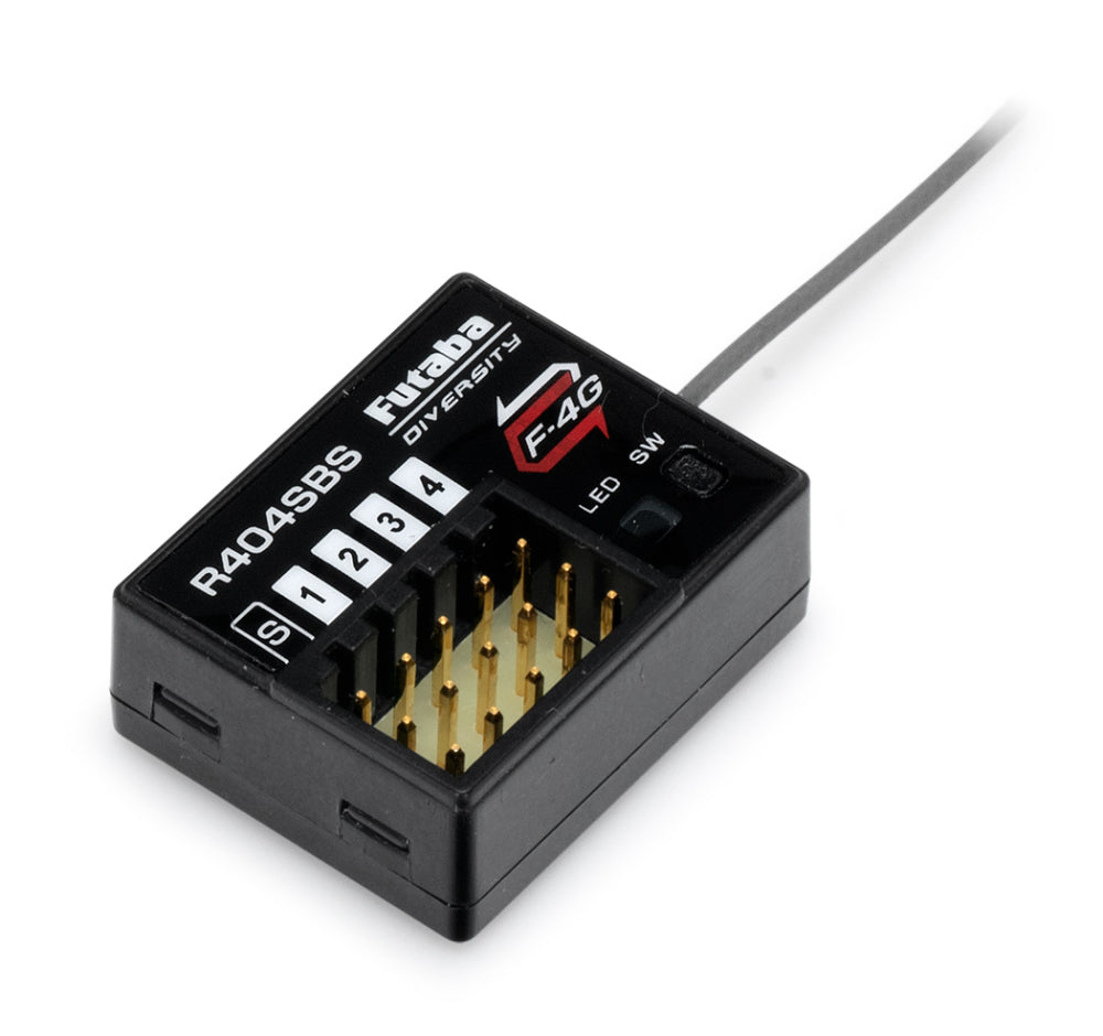 Futaba R404SBS F-4G T-FHSS 4-Channel 2.4Ghz Telemetry Receiver (SR/T-FHSS/S.Bus2)