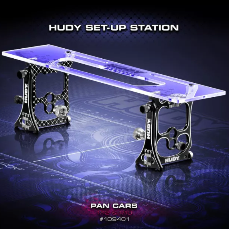 HUDY SET-UP STATION FOR 1/10 & 1/12 PAN CARS -V2 - HUDY - 109401