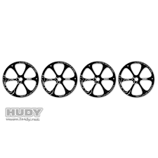 HUDY Alu Set-up Wheel for 1/8 Off-Road Cars - V2 (4) - HUDY - 108870