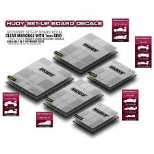 HUDY PLASTIC SET-UP BOARD DECAL 399x545mm - 1/8 OFF-ROAD & GT - HUDY - 108760
