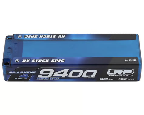 LRP 2S 135C Graphene-4 HV LiPo Battery (7.6V/9400mAh) w/5mm Connectors (ROAR/EFRA Approved)